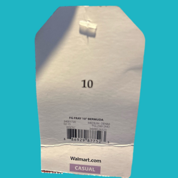 Stretchy Faded Glory Cut Off Jeans (10) NWTs - Picture 5 of 6